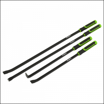 Sealey S01193 Pry Bar Set 4pc Heavy-Duty with Hammer Cap