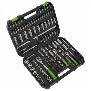 Sealey S01211 Socket Set 171pc 1/4 inch , 3/8 inch  & 1/2 inch Sq Drive WallDrive® Metric