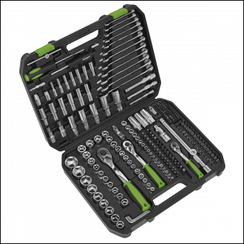Sealey S01212 Siegen Socket Set 1/4 inch , 3/8 inch  & 1/2 inch Sq Drive 219pc
