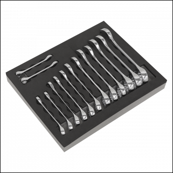 Sealey S01232 Siegen Stubby Combination Spanner Set 14pc