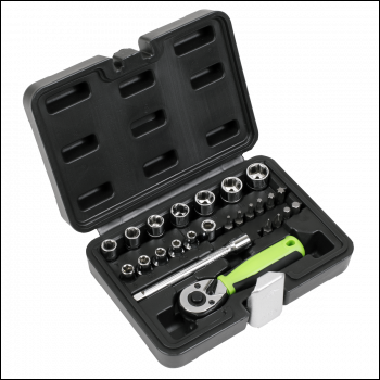 Sealey S01233 Siegen Socket Set 1/4 inch Sq Drive 25pc
