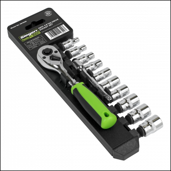 Sealey S01240 Siegen Socket Set 1/4 inch Sq Drive 12pc