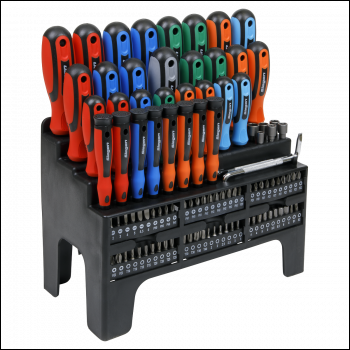 Sealey S01248 Siegen Screwdriver, Bit & Nut Driver Set 100pc