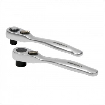 Sealey S01250 Siegen Micro Ratchet Wrench & Bit Driver Set 2pc