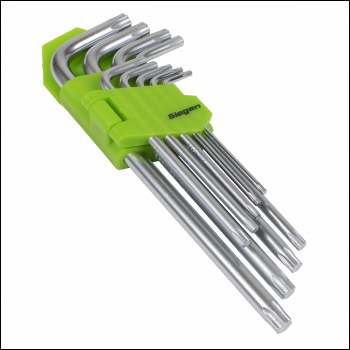 Sealey S01262 Siegen Long TRX-Star* Key Set 9pc