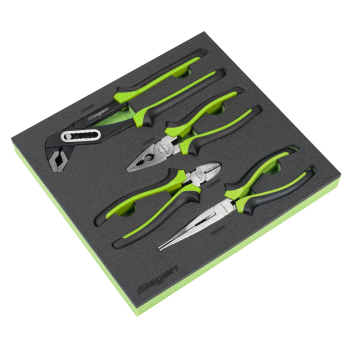 Sealey S01298 Siegen Comfort Grip Pliers Set 4pc