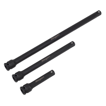 Sealey S01321 Siegen Impact Extension Bar Set 3/8 inch Sq Drive 3pc