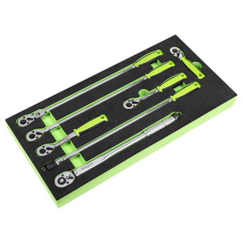 Sealey S01325 Siegen Ratchet Wrench, Breaker Bar & Torque Wrench Set 3/8 inch Sq Drive 7pc