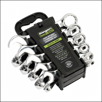Sealey S0561 Siegen Stubby Combination Spanner Set 10pc