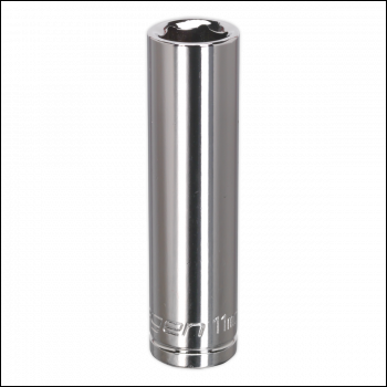 Sealey S0589 Siegen Deep Socket 3/8 inch Sq Drive 11mm