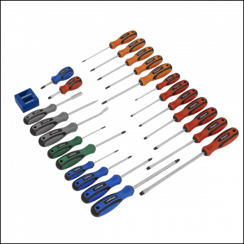 Sealey S0617 Siegen Soft Grip Screwdriver Set 24pc