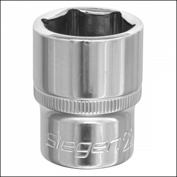 Sealey S0659 Siegen Socket 1/2 inch Sq Drive 22mm