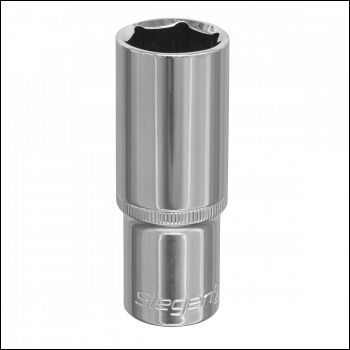 Sealey S0677 Siegen Deep Socket 1/2 inch Sq Drive 22mm