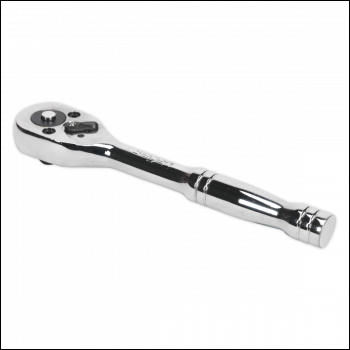 Sealey S0704 Ratchet Wrench 1/4 inch Sq Drive Pear-Head Flip Reverse