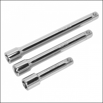 Sealey S0719 Siegen Extension Bar Set 3/8 inch Sq Drive 3pc
