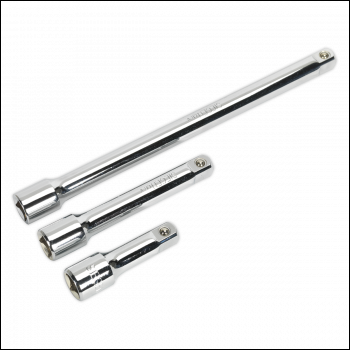 Sealey S0720 Siegen Extension Bar Set 1/2 inch Sq Drive 3pc
