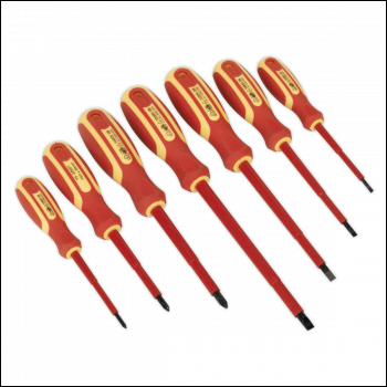 Sealey S0756 Siegen Screwdriver Set 7pc - VDE Approved