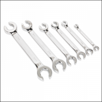 Sealey S0767 Siegen Flare Nut Spanner Set 6pc