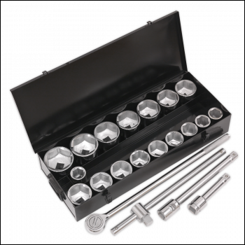 Sealey S0768 Siegen Socket Set 1 inch Sq Drive 21pc