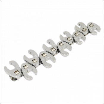 Sealey S0845 Siegen Flare Nut Crow's Foot Wrench Set 3/8 inch Sq Drive 10pc