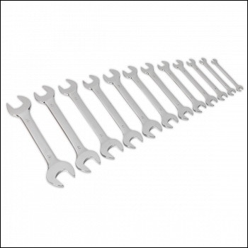 Sealey S0849 Siegen Double Open-End Spanner Set 12pc