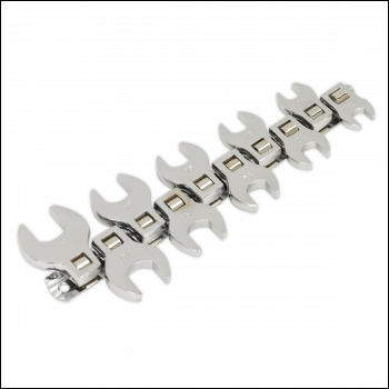 Sealey S0866 Siegen Crow's Foot Open-End Spanner Set 3/8 inch Sq Drive 10pc