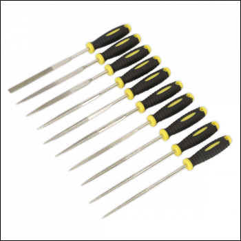 Sealey S0896 Siegen Diamond Needle File Set 100mm 10pc