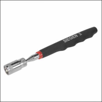 Sealey S0903 Siegen Heavy-Duty Magnetic Pick-Up Tool with LED 3.6kg Capacity