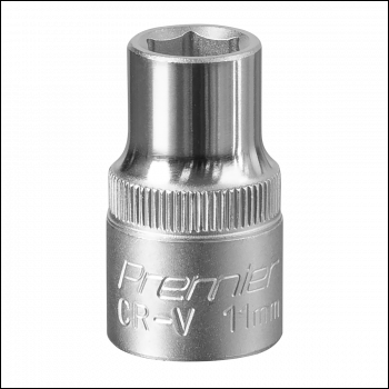 Sealey S1211 Premier Socket 1/2 inch Sq Drive 11mm
