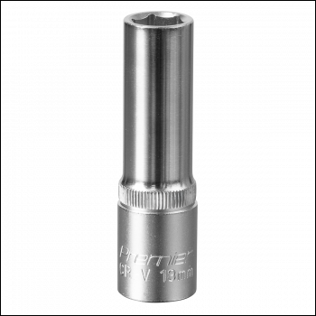 Sealey S1213D Premier Deep Socket 1/2 inch Sq Drive 13mm
