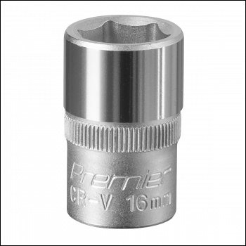 Sealey S1216 Premier Socket 1/2 inch Sq Drive 16mm