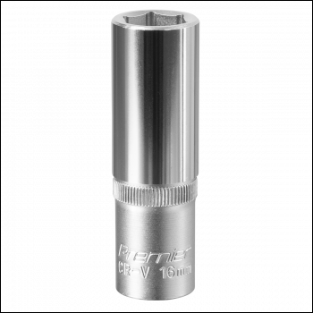Sealey S1216D Premier Deep Socket 1/2 inch Sq Drive 16mm