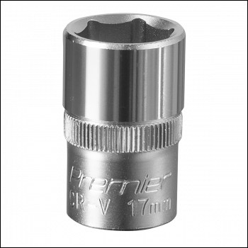 Sealey S1217 Premier Socket 1/2 inch Sq Drive 17mm