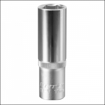 Sealey S1217D Premier Deep Socket 1/2 inch Sq Drive 17mm