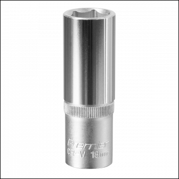 Sealey S1218D Premier Deep Socket 1/2 inch Sq Drive 18mm