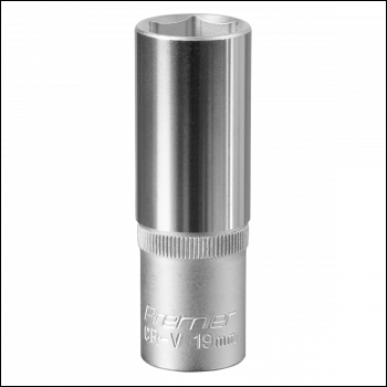 Sealey S1219D Premier Deep Socket 1/2 inch Sq Drive 19mm