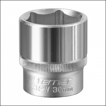 Sealey S1230 Premier Socket 1/2 inch Sq Drive 30mm