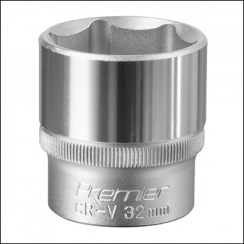 Sealey S1232 Premier Socket 1/2 inch Sq Drive 32mm