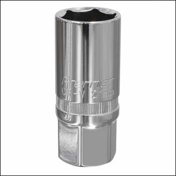 Sealey S12SP14 Premier Spark Plug Socket 1/2 inch Sq Drive 21mm