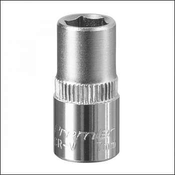 Sealey S1407 Premier Socket 1/4 inch Sq Drive 7mm