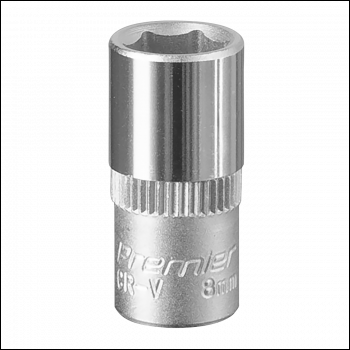 Sealey S1408 Premier Socket 1/4 inch Sq Drive 8mm