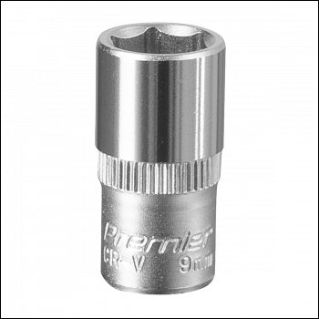 Sealey S1409 Premier Socket 1/4 inch Sq Drive 9mm