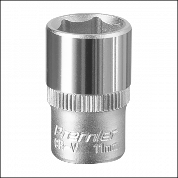 Sealey S1411 Premier Socket 1/4 inch Sq Drive 11mm