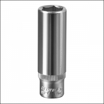 Sealey S1411D Premier Deep Socket 1/4 inch Sq Drive 11mm