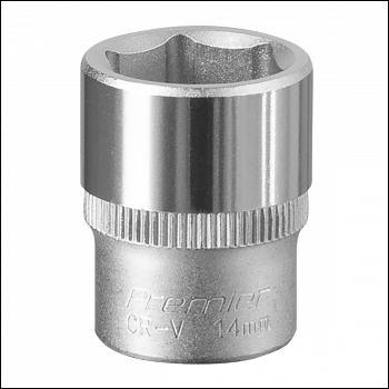 Sealey S1414 Premier Socket 1/4 inch Sq Drive 14mm