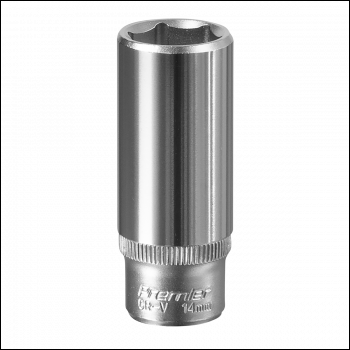 Sealey S1414D Premier Deep Socket 1/4 inch Sq Drive 14mm