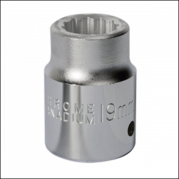 Sealey S34/19 Premier Socket 3/4 inch Sq Drive 19mm
