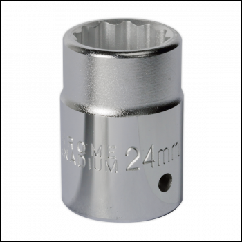 Sealey S34/24 Premier Socket 3/4 inch Sq Drive 24mm