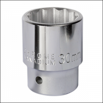 Sealey S34/30 Premier Socket 3/4 inch Sq Drive 30mm