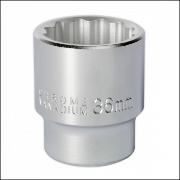 Sealey S34/36 Premier Socket 3/4 inch Sq Drive 36mm